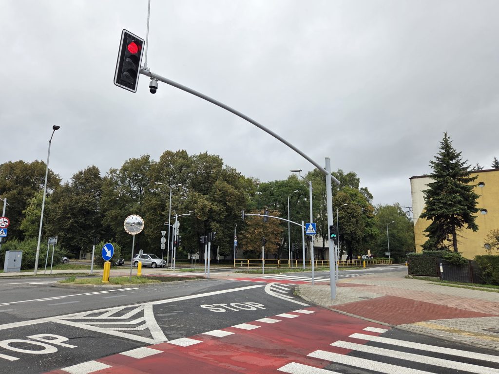 ul. Dąbrowskiego widok sygnalizacji